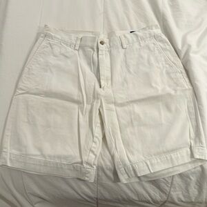 Polo Ralph Lauren White Shorts Classic Fit 9”